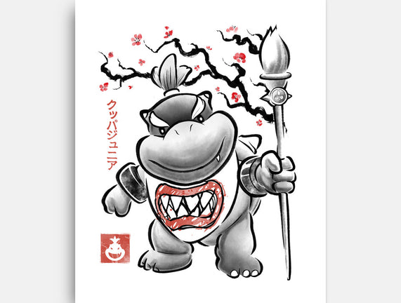Prince Koopa Sumi-E
