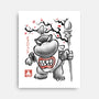 Prince Koopa Sumi-E-None-Stretched-Canvas-Astrobot Invention