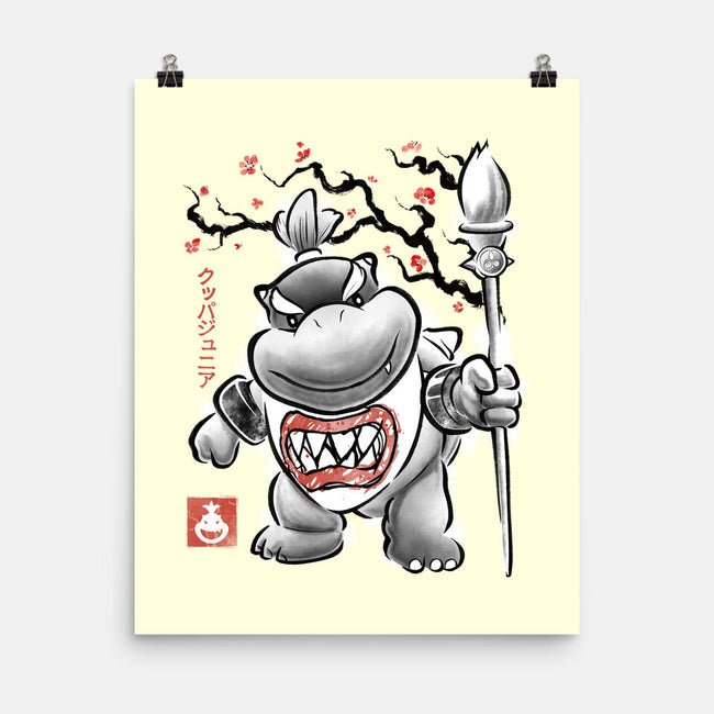 Prince Koopa Sumi-E-None-Matte-Poster-Astrobot Invention