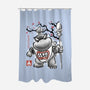 Prince Koopa Sumi-E-None-Polyester-Shower Curtain-Astrobot Invention