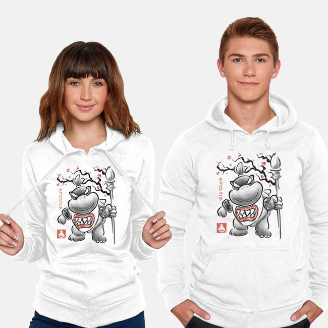 Prince Koopa Sumi-E-Unisex-Pullover-Sweatshirt-Astrobot Invention