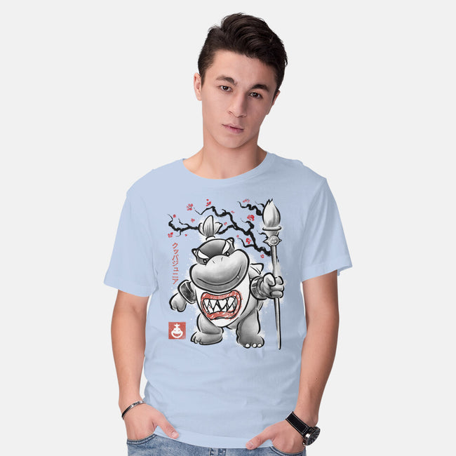Prince Koopa Sumi-E-Mens-Basic-Tee-Astrobot Invention