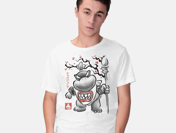Prince Koopa Sumi-E