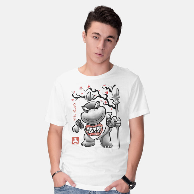 Prince Koopa Sumi-E-Mens-Basic-Tee-Astrobot Invention