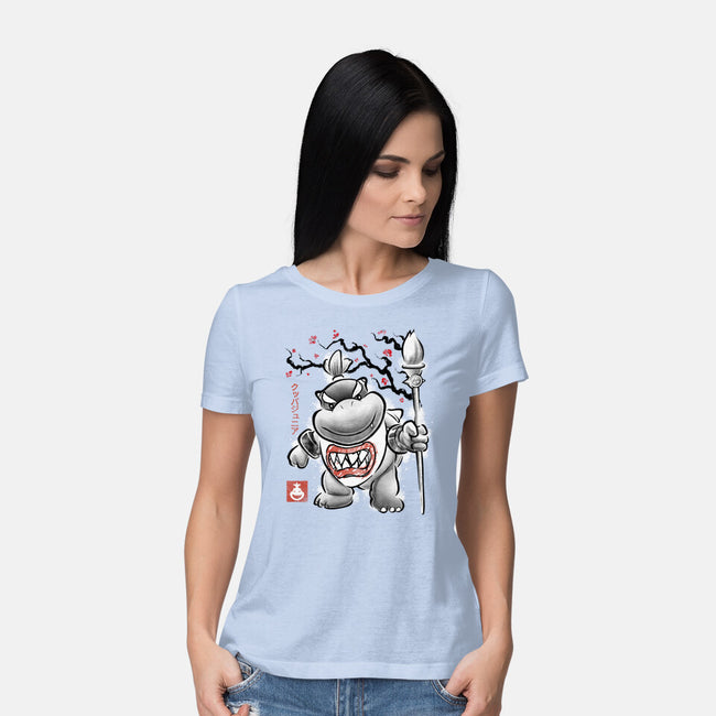 Prince Koopa Sumi-E-Womens-Basic-Tee-Astrobot Invention