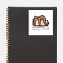 Running Out Of Social Battery-None-Glossy-Sticker-glitchygorilla