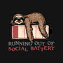 Running Out Of Social Battery-Unisex-Zip-Up-Sweatshirt-glitchygorilla