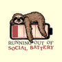 Running Out Of Social Battery-Mens-Basic-Tee-glitchygorilla