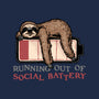 Running Out Of Social Battery-None-Polyester-Shower Curtain-glitchygorilla
