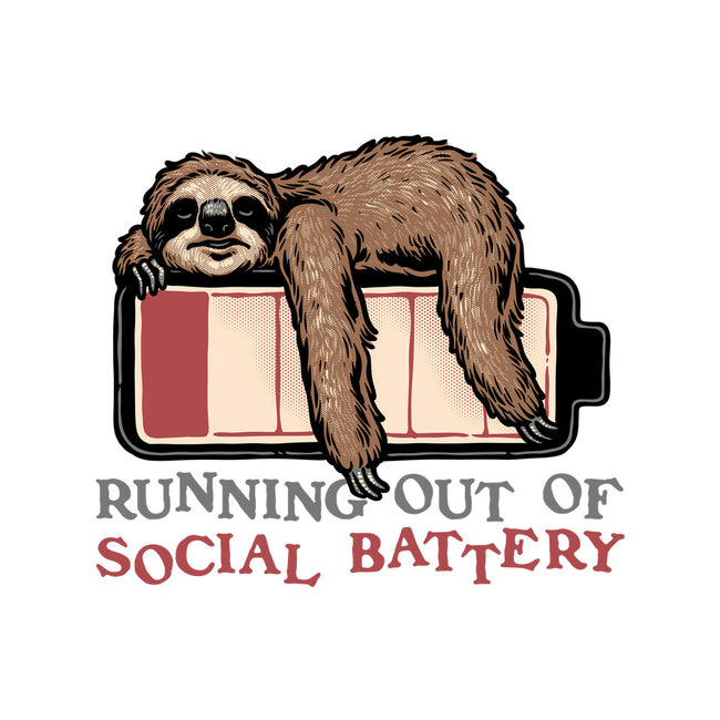 Running Out Of Social Battery-None-Matte-Poster-glitchygorilla