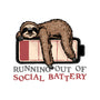 Running Out Of Social Battery-None-Matte-Poster-glitchygorilla