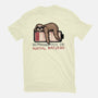 Running Out Of Social Battery-Mens-Basic-Tee-glitchygorilla