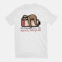 Running Out Of Social Battery-Womens-Fitted-Tee-glitchygorilla