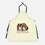 Running Out Of Social Battery-Unisex-Kitchen-Apron-glitchygorilla