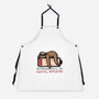Running Out Of Social Battery-Unisex-Kitchen-Apron-glitchygorilla
