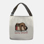 Running Out Of Social Battery-None-Adjustable Tote-Bag-glitchygorilla