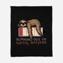 Running Out Of Social Battery-None-Fleece-Blanket-glitchygorilla