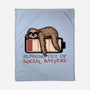 Running Out Of Social Battery-None-Fleece-Blanket-glitchygorilla