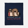 Running Out Of Social Battery-None-Fleece-Blanket-glitchygorilla