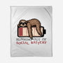 Running Out Of Social Battery-None-Fleece-Blanket-glitchygorilla