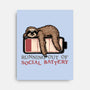 Running Out Of Social Battery-None-Stretched-Canvas-glitchygorilla