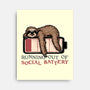 Running Out Of Social Battery-None-Stretched-Canvas-glitchygorilla