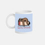 Running Out Of Social Battery-None-Mug-Drinkware-glitchygorilla