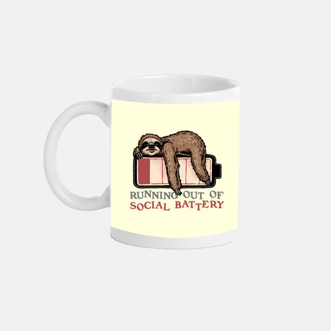 Running Out Of Social Battery-None-Mug-Drinkware-glitchygorilla