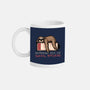 Running Out Of Social Battery-None-Mug-Drinkware-glitchygorilla