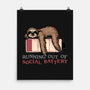 Running Out Of Social Battery-None-Matte-Poster-glitchygorilla