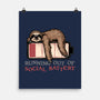 Running Out Of Social Battery-None-Matte-Poster-glitchygorilla