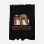 Running Out Of Social Battery-None-Polyester-Shower Curtain-glitchygorilla