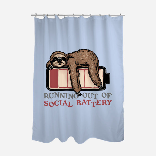 Running Out Of Social Battery-None-Polyester-Shower Curtain-glitchygorilla