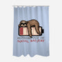 Running Out Of Social Battery-None-Polyester-Shower Curtain-glitchygorilla