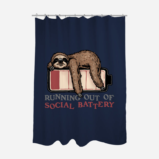 Running Out Of Social Battery-None-Polyester-Shower Curtain-glitchygorilla