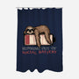 Running Out Of Social Battery-None-Polyester-Shower Curtain-glitchygorilla