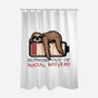 Running Out Of Social Battery-None-Polyester-Shower Curtain-glitchygorilla