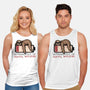 Running Out Of Social Battery-Unisex-Basic-Tank-glitchygorilla
