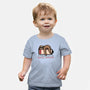 Running Out Of Social Battery-Baby-Basic-Tee-glitchygorilla