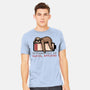 Running Out Of Social Battery-Mens-Heavyweight-Tee-glitchygorilla