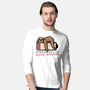 Running Out Of Social Battery-Mens-Long Sleeved-Tee-glitchygorilla