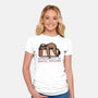 Running Out Of Social Battery-Womens-Fitted-Tee-glitchygorilla