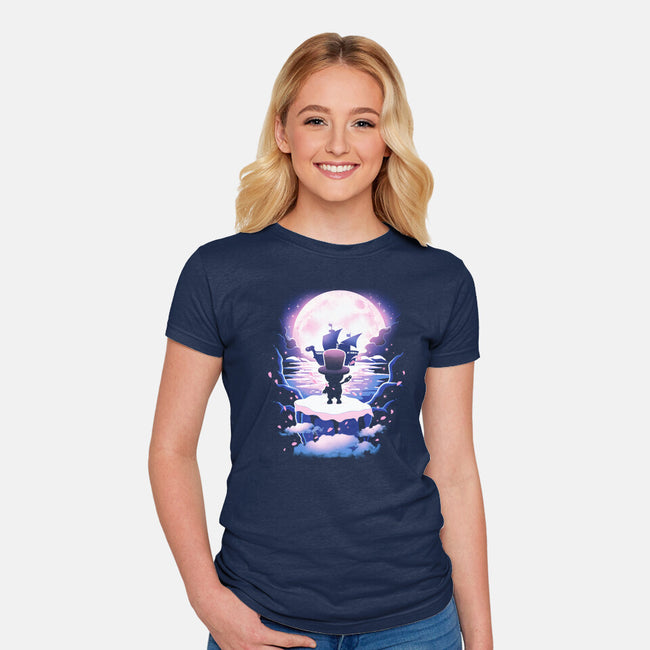 Cherry Adventure-Womens-Fitted-Tee-Vallina84
