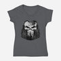 No Second Chances-Womens-V-Neck-Tee-glitchygorilla