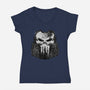 No Second Chances-Womens-V-Neck-Tee-glitchygorilla
