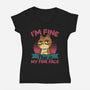 This Is My Fine Face-Womens-V-Neck-Tee-Popnotic