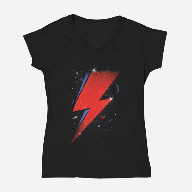 Played Guitar-Womens-V-Neck-Tee-piercek26