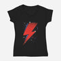 Played Guitar-Womens-V-Neck-Tee-piercek26