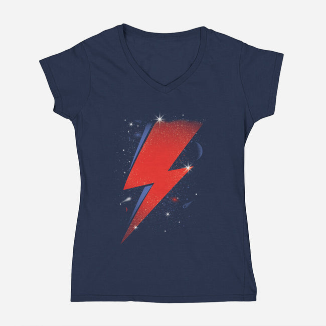 Played Guitar-Womens-V-Neck-Tee-piercek26