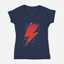 Played Guitar-Womens-V-Neck-Tee-piercek26